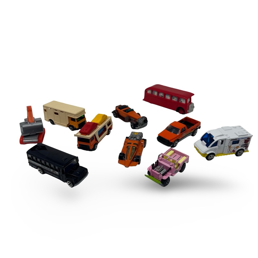 VTG Hot Wheels Matchbox Car Lot of 10 Diecast Cars Collection 90s 80s Mixed Set